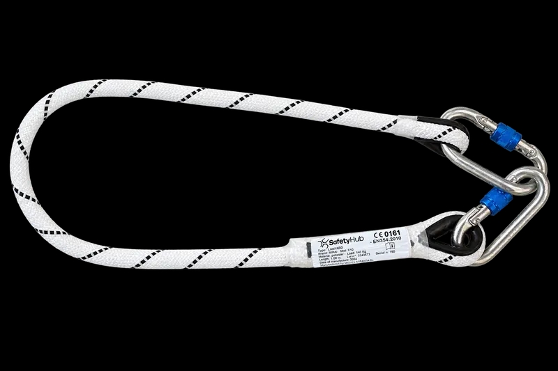 დამჭერი თოკი (ლანიარდი) SafetyHub E10, 1 მ, EN354